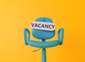 Chair with vacancy sign